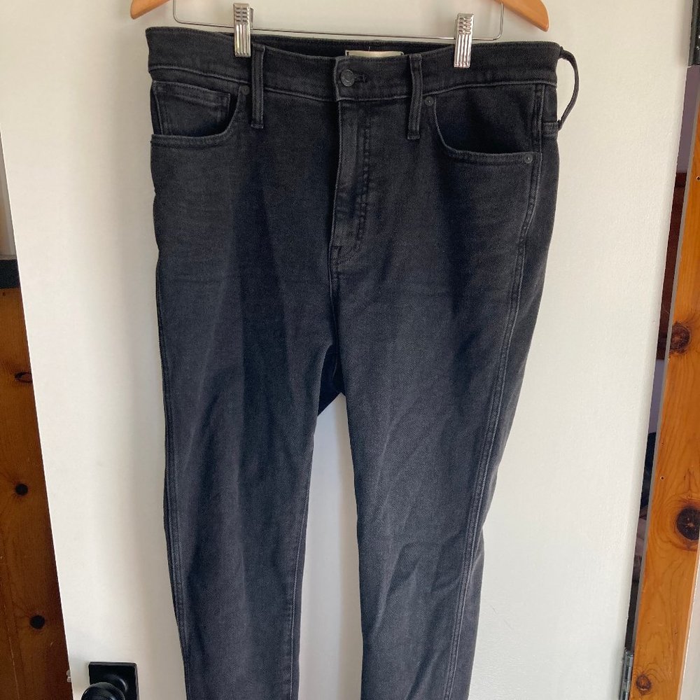 Madewell 10" High Rise Skinny Jeans Black 32